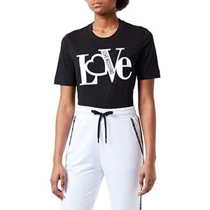 Love Moschino Dames with Love Rubber Print T-Shirt