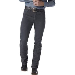 Wrangler Cowboy Cut Slim Fit Jeans voor heren, Houtskool Grijs, 36W / 34L