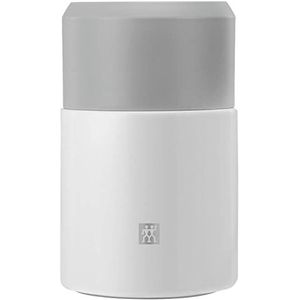 ZWILLING Thermovoedselcontainer, geïntegreerde kom, dubbelwandige isolatie, inclusief lepel, 700 ml, hoogte: 17 cm, wit