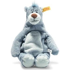 Steiff 24542 Jungle Book Balu uit het jungleboek Soft Cuddly Friends Disney Originals Balu-31 cm knuffeldier voor kinderen, zacht en knuffelig, wasbaar, blauwgrijs (024542)