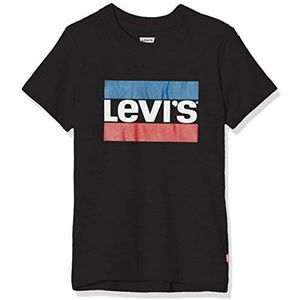 Levi's Kids Lvb Sportswear Logo Tee T-shirt voor jongens, Zwart, 3 Jaren