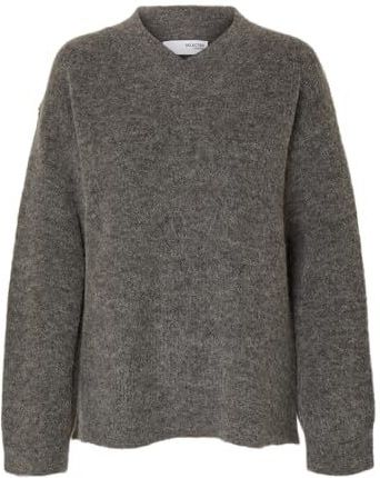 Selected - Sia Ras - Gebreide Trui - V-hals - Lange Mouwen