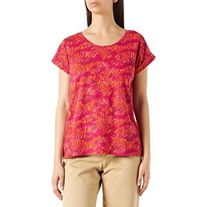 Camel Active Womenswear T-shirt voor dames, Camouflage Piony Rood, S