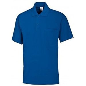 BP 1612-181 poloshirt van duurzaam gemengd weefsel koningsblauw, maat XS
