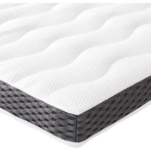 Amazon Basics Comfortabele matrasbeschermer met geheugenschuim, 7 cm 80 x 190 x 7 cm