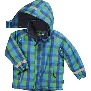 Playshoes Warme winterjas voor jongens, sneeuwjack, ski-jack met ruitmotief.