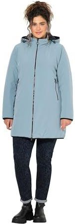 Ulla Popken - Veste - Grijs/Blauw - 44-46