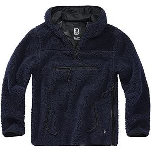Brandit teddy fleece worker trui, Donkerblauw, S