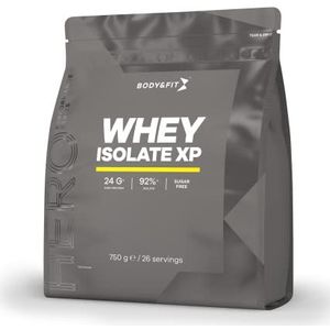 Body&Fit Whey Isolate XP Hoogwaardige Protein eiwitshake voor spiergroei en herstel - Banana - 750 gram
