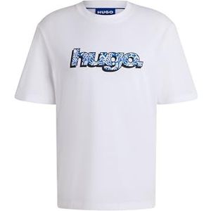 Hugo - T-shirt - Wit - Katoen - Klassiek Wit