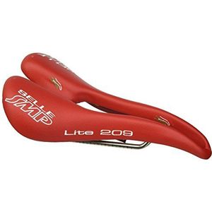 Selle Smp Lite 209 fietszadel, uniseks, volwassenen, rood, 273 x 139 mm