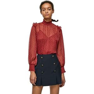 Pepe Jeans Ganesa Damesshirt met lange mouwen, 286 rood, XL