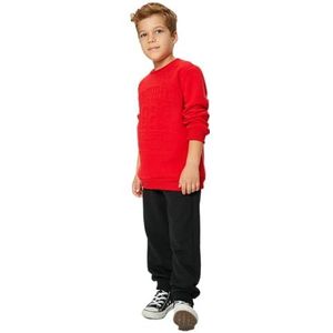 Koton Boys's Cumhuriyet Printed Embossed Detail Sweatshirt, rood (401), 4-5 jaar