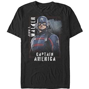 Marvel The Falcon and the Winter Soldier - Walker Hero Unisex Crew neck T-Shirt Black M