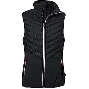 killtec Dames Gewatteerd gilet/gilet met opstaande kraag KOW 33 WMN QLTD VST, black blue, 50, 39778-000