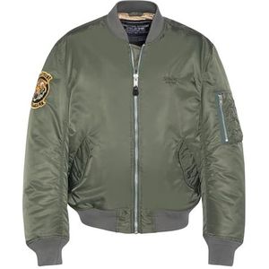 Schott NYC Bombers Souvenir Lave Schott Macampsukars Us Groen, Groen, 3XL grote maten tall