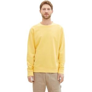 TOM TAILOR Sweatshirt voor heren, 34663 - zonnig geel, XL