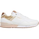 Pepe Jeans - London Snake - Sportschoenen - Zwart - 65% Polyurethaan, 35% Polyamide