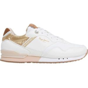 Pepe Jeans - London Snake - Sportschoenen - Zwart - 65% Polyurethaan, 35% Polyamide