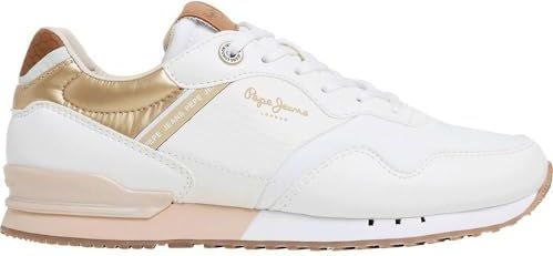 Pepe Jeans - London Snake - Sportschoenen - Zwart - 65% Polyurethaan, 35% Polyamide