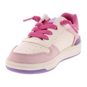 Geox J Washiba Girl D Sneakers voor meisjes, Wit Dk Roze, 36 EU