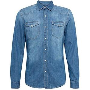 Mavi Rio klassiek overhemd voor heren, Mid Indigo Vintage, XXL