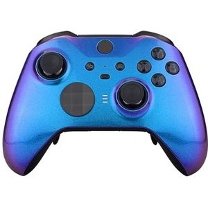eXtremeRate Voorste Schaal Cover voor Xbox One Elite Series 2 (Model 1797),Shell Case &Accent Rings Vervanging voor Xbox Elite Series 2 Wireless Core Controller-Kameleon Paars Blauw