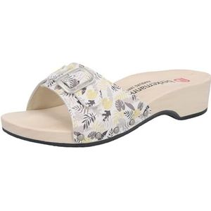 Berkemann Dames Hamburg houten schoen, grijs/geel, 42 EU, grijs/geel., 42 EU