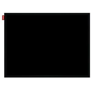 Memobe - Krijtbord zwart - in frame van zwart hout - krijtbord om op te hangen - bord voor woning, keuken, kantoor, school - wandplanner, weekplanner - schrijfbord - 90 x 60 cm