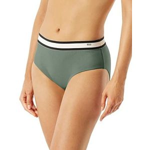 Schiesser - Midislip - Dames - Bikinibroekje - Zwart-wit gestreept