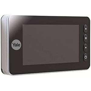 Yale 45-5800-1443-00-60-01 digitale deurspion auto-imaging - 5800 - zilver - legt afbeeldingen/video's vast - geïntegreerde deurbel - live viewing - bewegingsdetectie - zilver