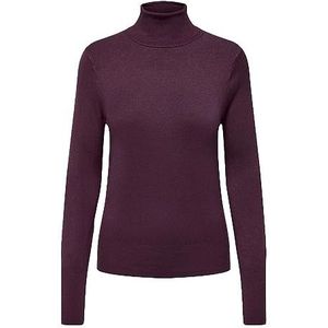 Bestseller A/S Dames ONLVENICE Life LS ROLL KNT NOOS trui, Italian Plum, L, Italian Plum, L