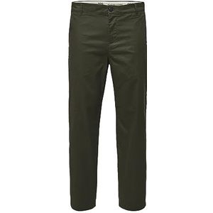 SELECTED HOMME SLHLOOSE-Salford 220 Flex Pants W NOOS Chino, Forest Night, 38/32, Forest Night, 38W x 32L