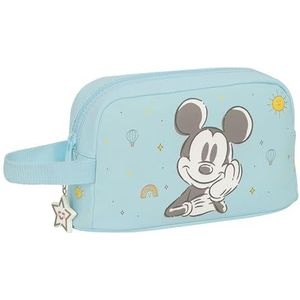 Safta Mickey Mouse BABY - Thermo-ontbijttas, thermobeker, kwaliteit en maximale weerstand, voor maaltijden, vrije tijd, 21,5 x 6,5 x 12 cm, lichtblauw, Lichtblauw, Standaard, Casual