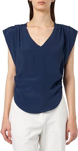 Pinko, Dames, Tops, Blauw, Maat: L Zijde,