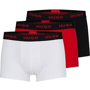 HUGO Triplet Pack voor heren, Rood, XS