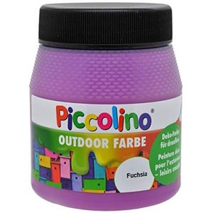Piccolino Outdoor decoratieve verf Fuchsia 250ml - milieuvriendelijke knutselverf voor buiten