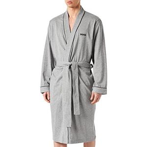 BOSS Badjas kimono van zacht katoen-jersey, Medium Grey 033, XL