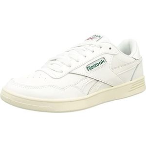 Reebok Unisex Court Advance Sneaker, Krijt Donkergroen Flash Rood, 39 EU