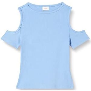 s.Oliver T-shirt voor meisjes met cut-out, Blauw 5334, 164 cm