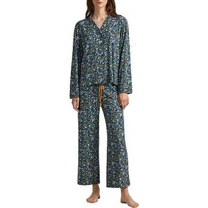 Pepe Jeans Dames Floral Pj Set Pyjama, Blauw (zwart), S