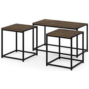 Furinno Camnus Moderne woonkamertafelset met een salontafel en twee bijzettafels, 40 x 76,2 x 44,45 cm