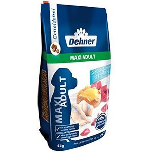 Dehner Premium droog hondenvoer Maxi Adult, zeevis en lam met aardappel, 4 kg