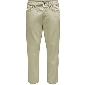 ONLY & SONS Men's ONSAVI Beam TAP RAW Cotton PK 8659 CS Jeans, Ecru, 31/30
