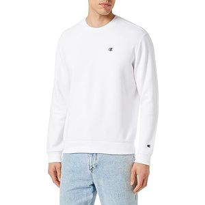 Champion Legacy Basics-Powerblend Fleece Crewneck Sweatshirt voor heren, Wit, L