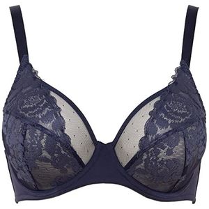 Maison Lejaby Fleur Ikat BH, Marineblauw, 80E Dames, Navy Blauw, 65E
