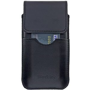 Burkley Heuptas voor Samsung Galaxy Note 8 / Note 9 / Note 10 telefoonhoes holster beschermhoes geschikt voor Galaxy Note 8/9 / 10 hoes met riemlus (verticaal/antiek zwart)