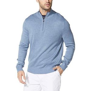 Nautica Sweatshirt met kwarts rits voor heren, Gemelaagd met diep anker, 3XL