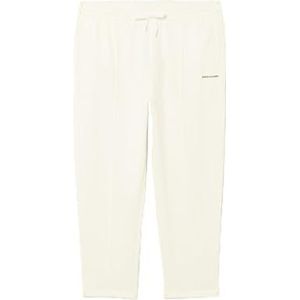 Armani Exchange Men's Cotton French Terry Sweatpants with Front Pleat Detail, Off White, XX-Large