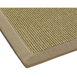 BODENMEISTER Sisal tapijt modern hoge kwaliteit grens plat weefsel, verschillende kleuren en maten, variant: beige naturel, 120x170